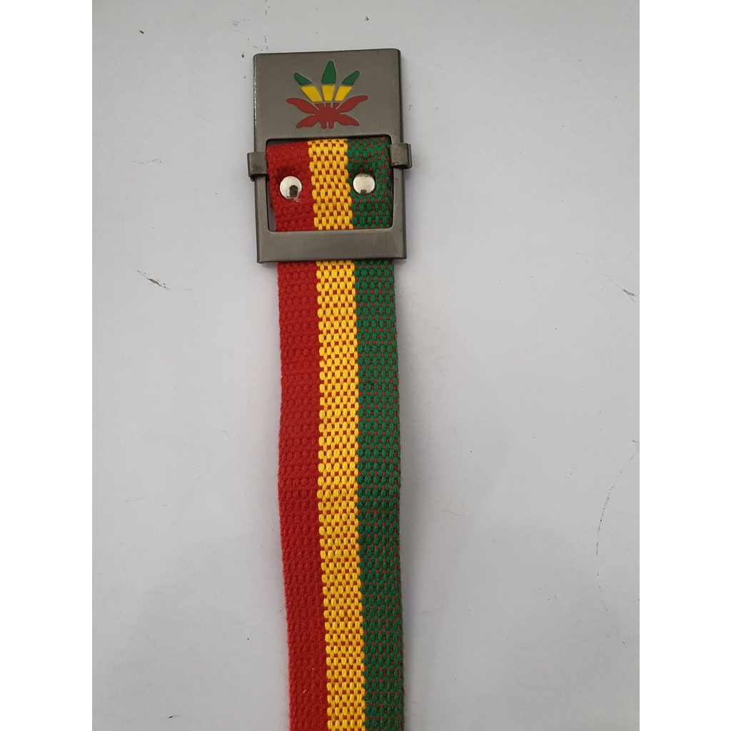 IKAT PINGGANG PRIA RASTA KANVAS SABUK PRIA GESPER MODEL RASTA