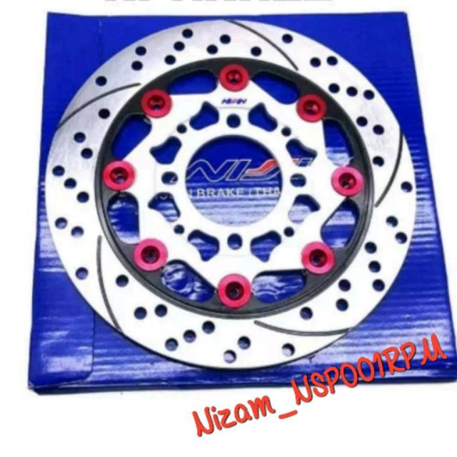 Piringan Cakram Depan Disk Disc Break Lobang 4 Floting Warna 220 mm NISSIN 100%ORIGINAL