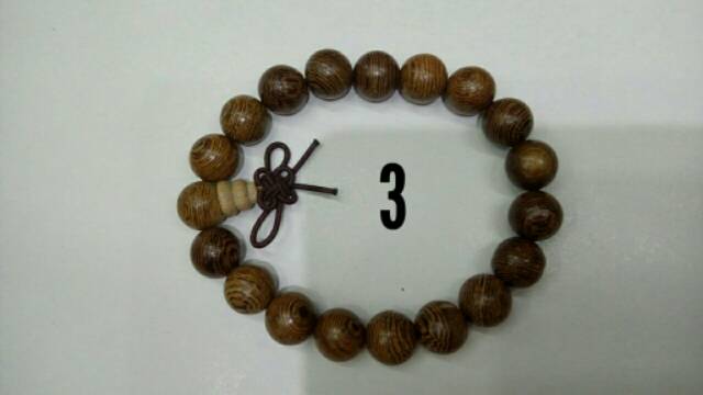 Gelang Tangan Buddha Bahan Kayu Alami