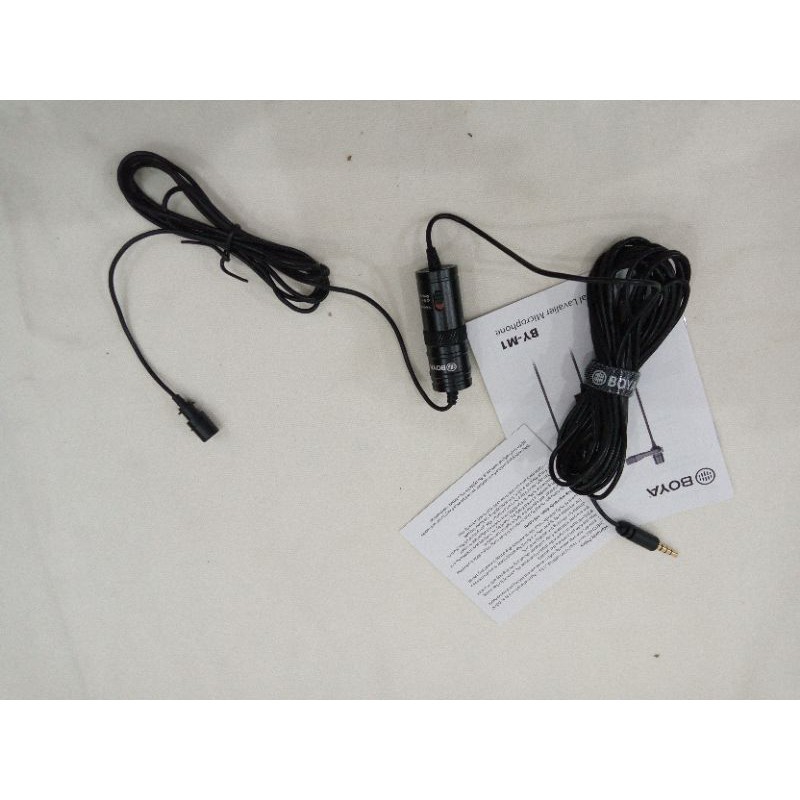 Mic BOYA BY-M1, BY M1 Lavalier Microphone Micro Cravate Clip on DSLR H BOYA