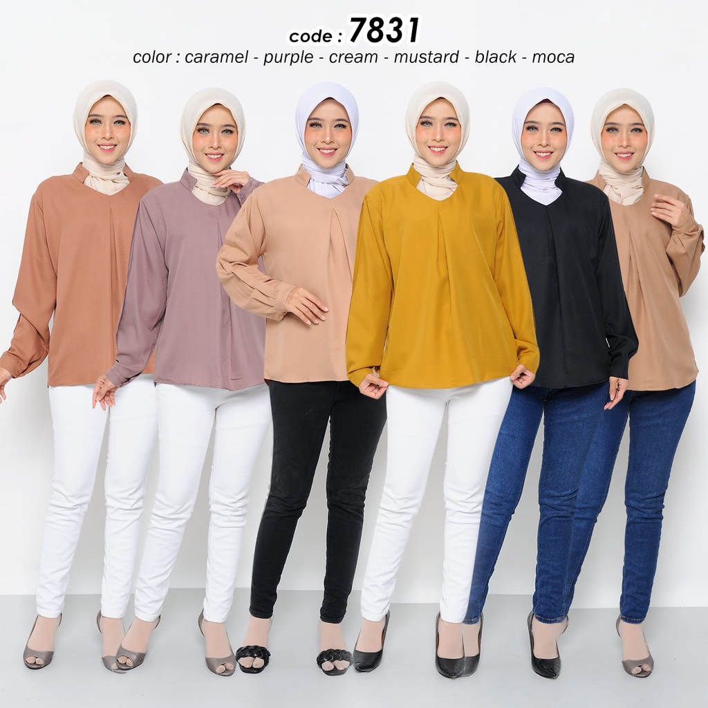 ATASAN STELLA BLOUSE WANITA TERBARU OVERSIZED