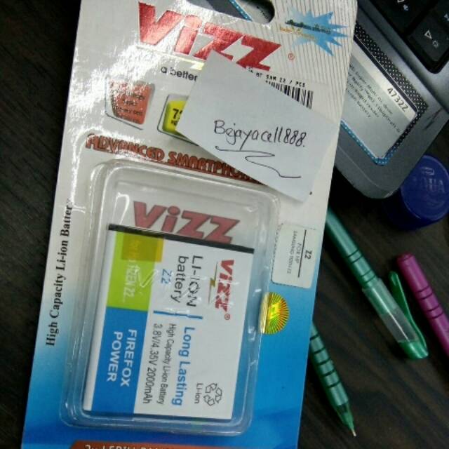 Baterai vizz SAMSUNG TIZEN Z2 Z200F Z 200 SAMSUNG GALAXY J1 MINI batre battery double ic original