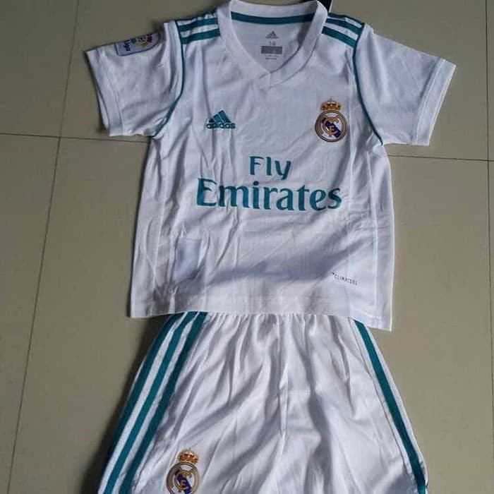 Terbaru Jersey Baju bola Anak / Kids REAL MADRID HOME NEW - GRADE ORI
