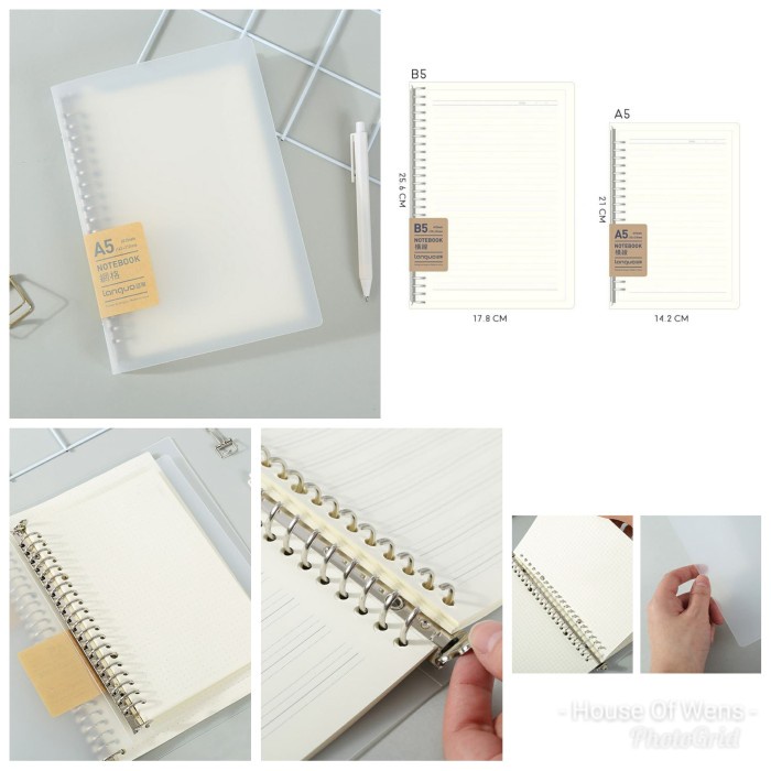 

Kusus Hari Ini Simple Matte Cover Binder - Binder Murah