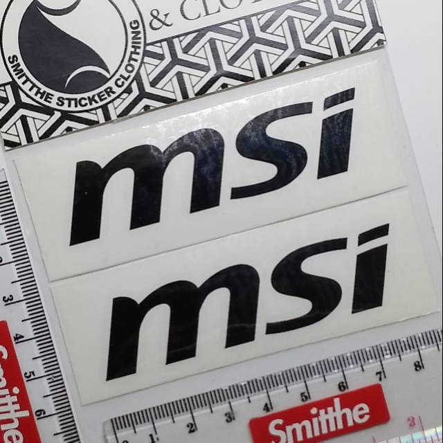 Stiker MSI Logo Cutting Sticker untuk aksesoris Mobil Motor