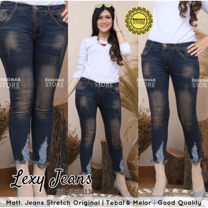 (31-34) TERBARU READY STOCK  VQ JEANS 7/9 JUMBO / CELANA