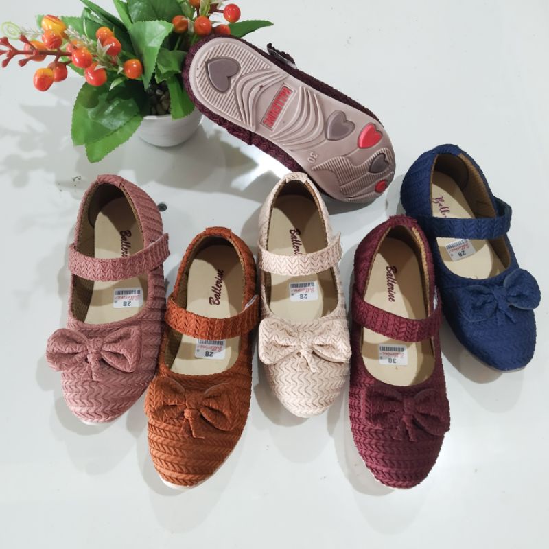 SEPATU ANAK PEREMPUAN RAJUT/SEPATU BALET ANAK/FLATSHOES ANAK