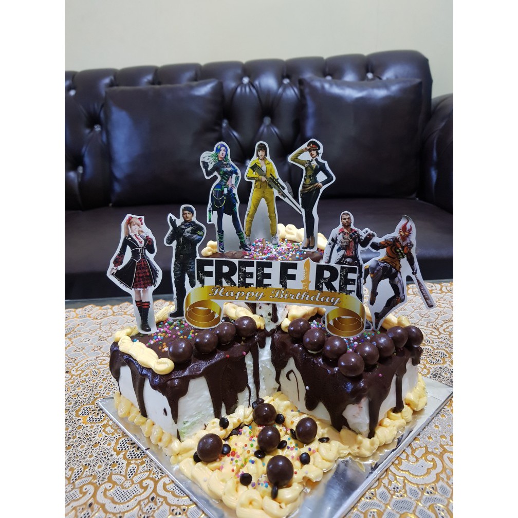 TOPPERCAKE FREEFIRE HIASAN KUE Shopee Indonesia