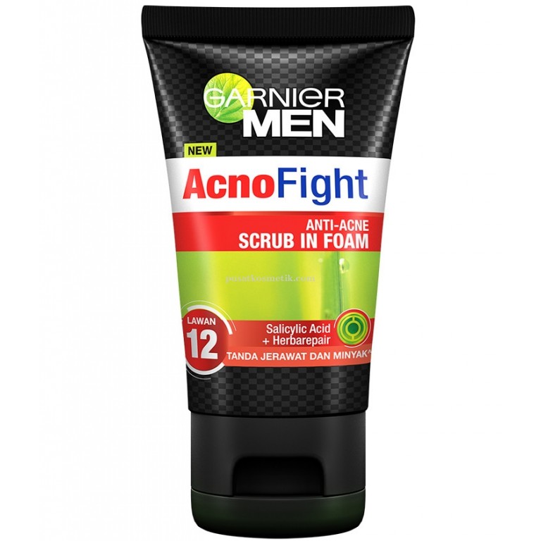 GARNIER MEN ACNO FIGHT ANTI ACNE SCRUB IN FOAM 100ML