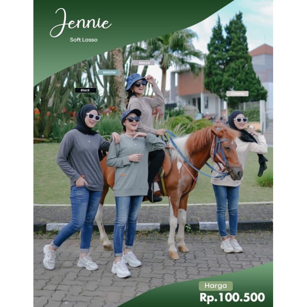 JENNIE BLOUSE PREMIUM/ATASAN KAOS WANITA GHINA FASHION