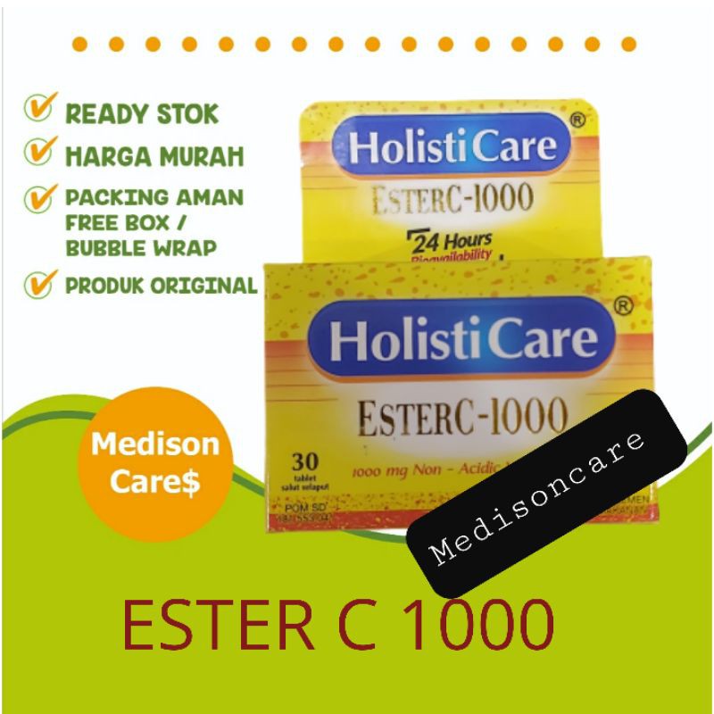 ester c 1000 holisticare ( bukan yang 500 mg ) vitamin  | isi 30