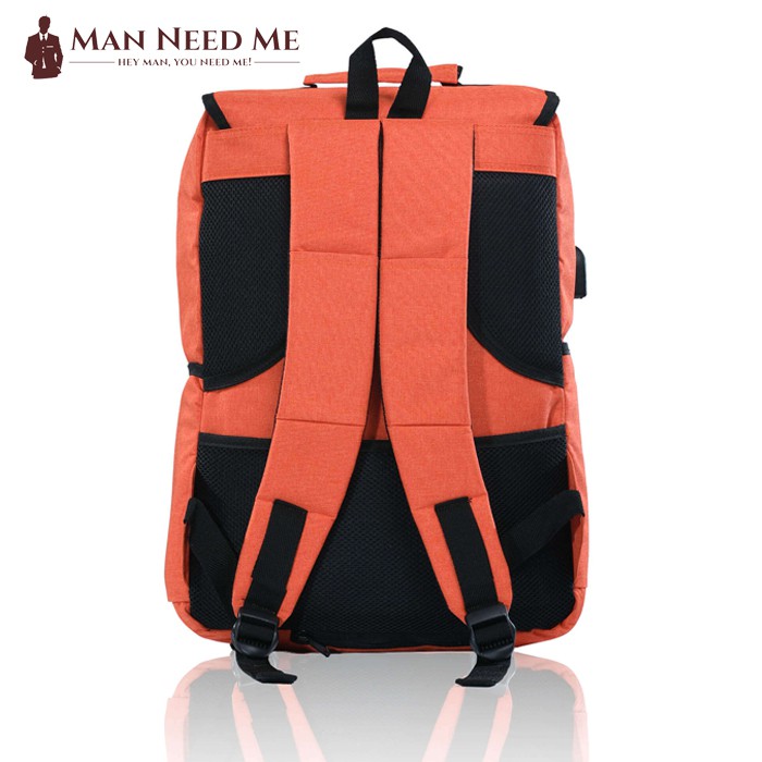 Tas Ransel Pria/Cowo GEHU - Tas Backpack Cordura - Orange + RAINCOVER