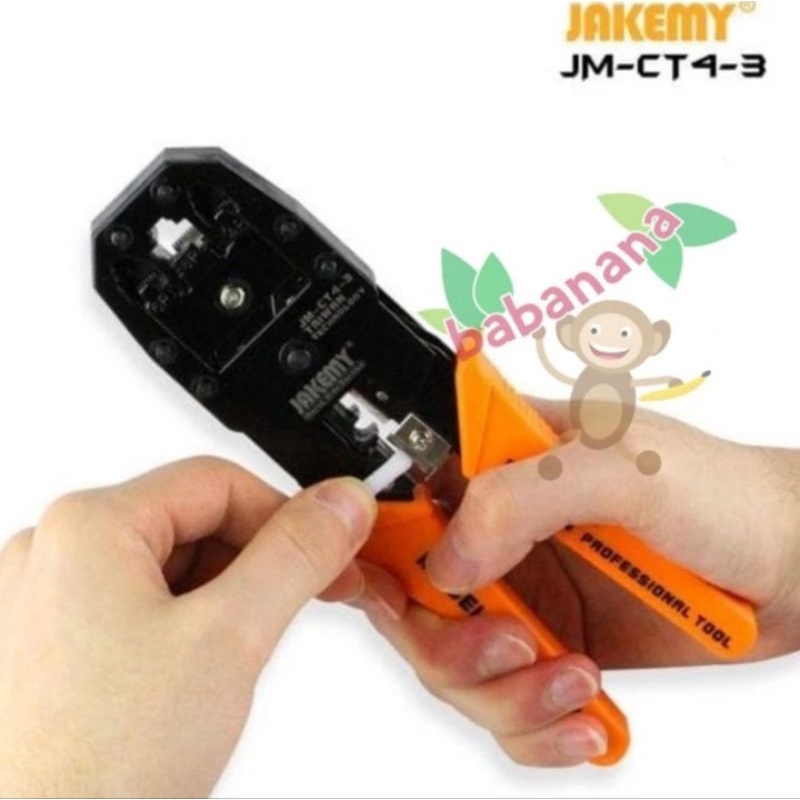 Jakemy crimping tool JM-CT4-3 lan kabel rj45 alat krimping tang cable