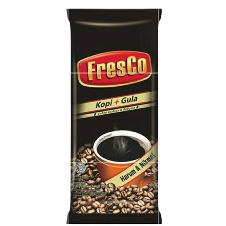 

KAPAL API FRESCO KOPI PLUS GULA 25 GRAM [10 SACHET]