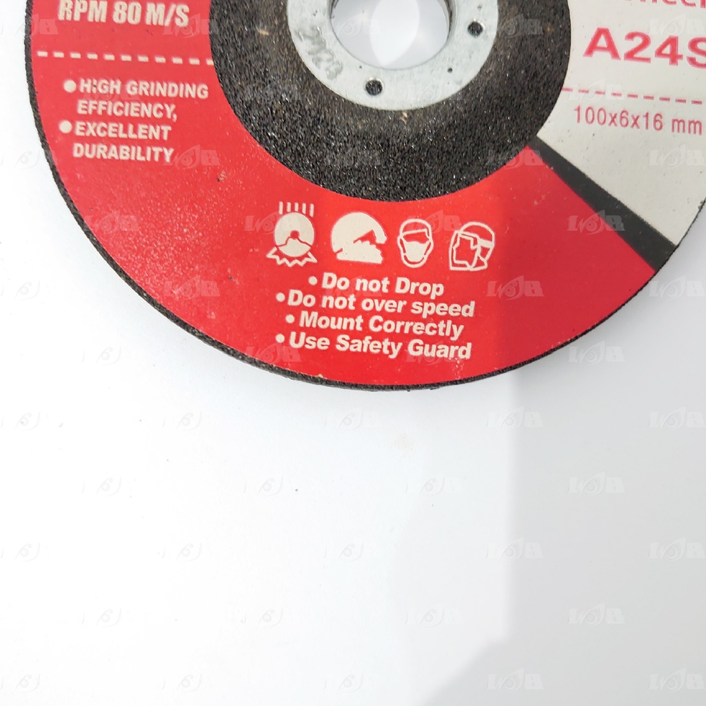 Batu Poles Mata Gerinda Grinding Wheel NLG A24S 4 inci Selep Besi Universal