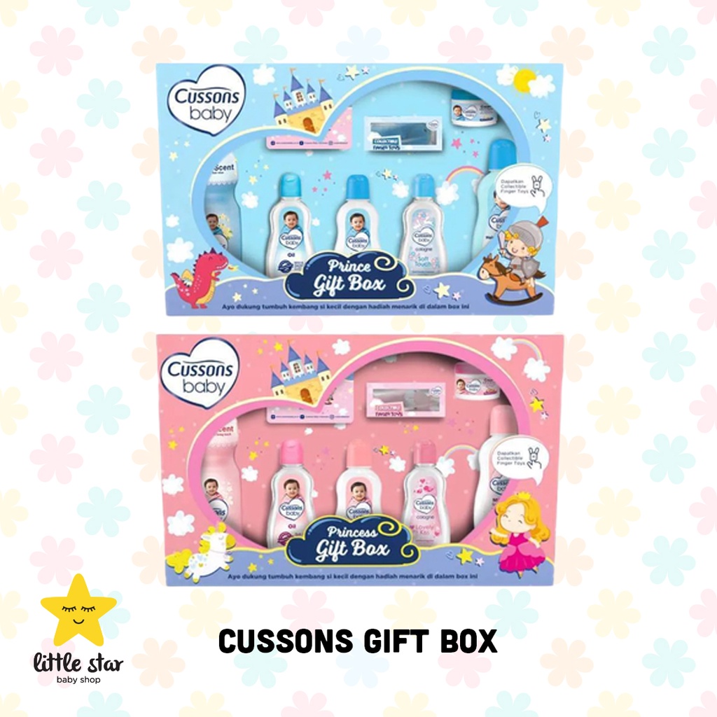 Cussons Gift Box | Hadiah Lahiran Bayi | Hamper Kado Baby Born Cewek Cowok Prince Princess