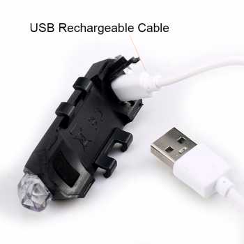 Lampu belakang sepeda USB rechargeable