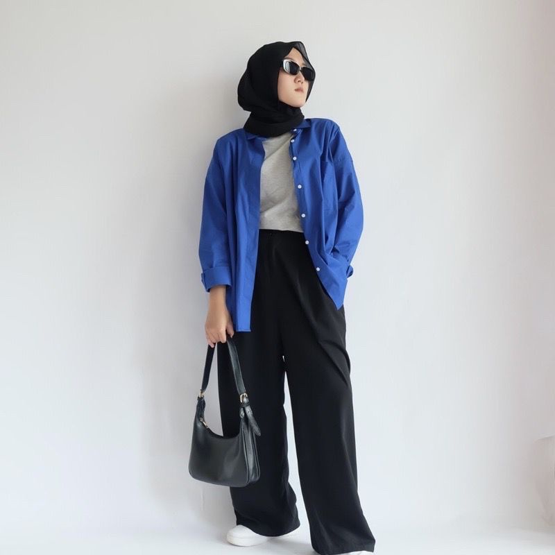 KEMEJA WANITA LINEN OVERSIZE OLIVIA SHIRT LINEN POKET / ATASAN WANITA / KEMAJA LIINEN WANITA / OLIVIA SHIRT