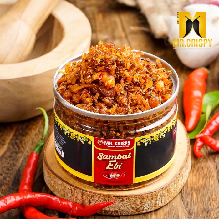 

Jual Sambal Ebi Pedas / Sambel Ebi Kering Mr Crispy