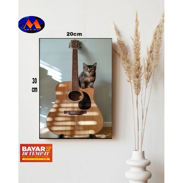HIASAN DINDING TEMA KUCING/POSTER KAYU GAMBAR KUCING/PAJANGAN DINDING RUMAH/HIASAN DINDING KAMAR