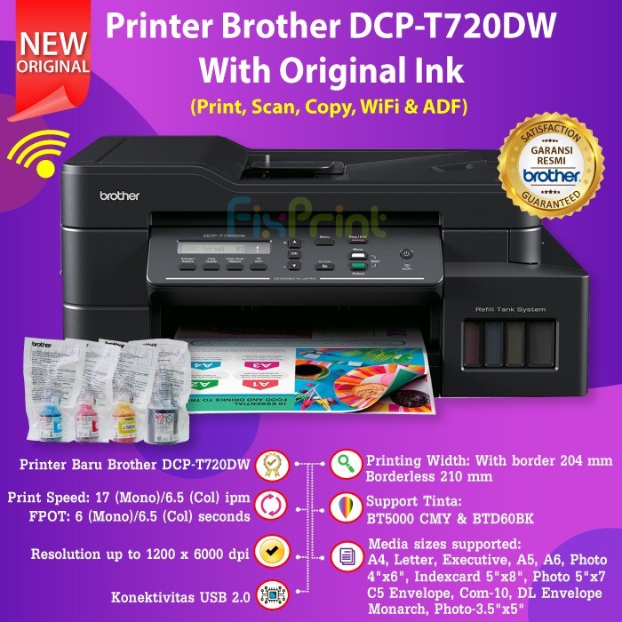 Printer Brothr DCP-T720DW DCP T720dw WiFi Print Scan Copy Duplex