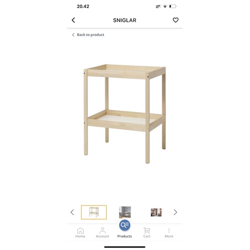 Baby Tafel / Changing table Baby IKea