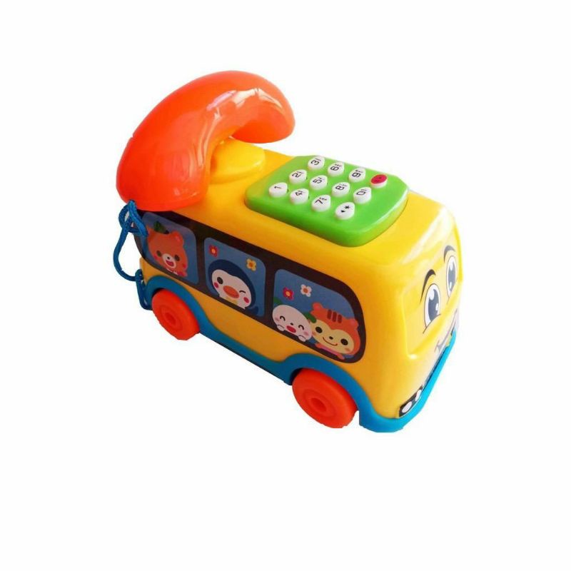 1234OS - Mainan Bus Telepon Music / Mainan Anak / Mainan Anak Perempuan / BUS PHONE TOYS