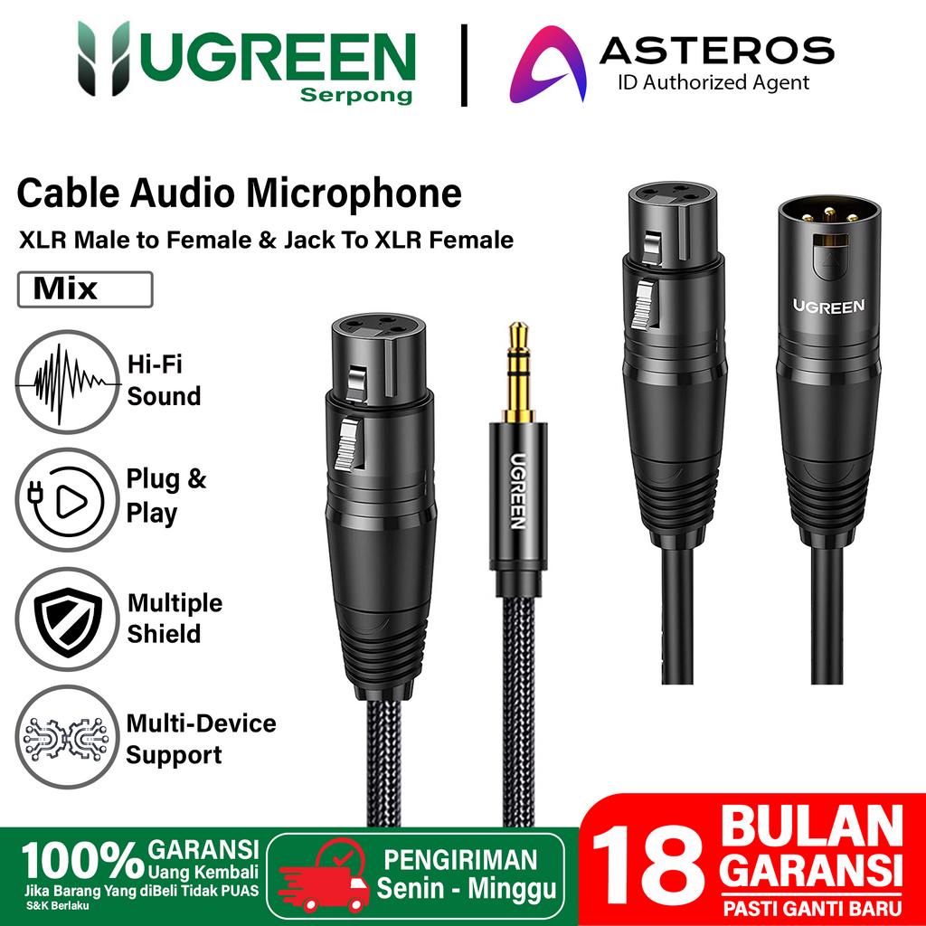 UGREEN Kabel Microphone Karaoke Audio XLR Hifi Female To 3.5mm Male