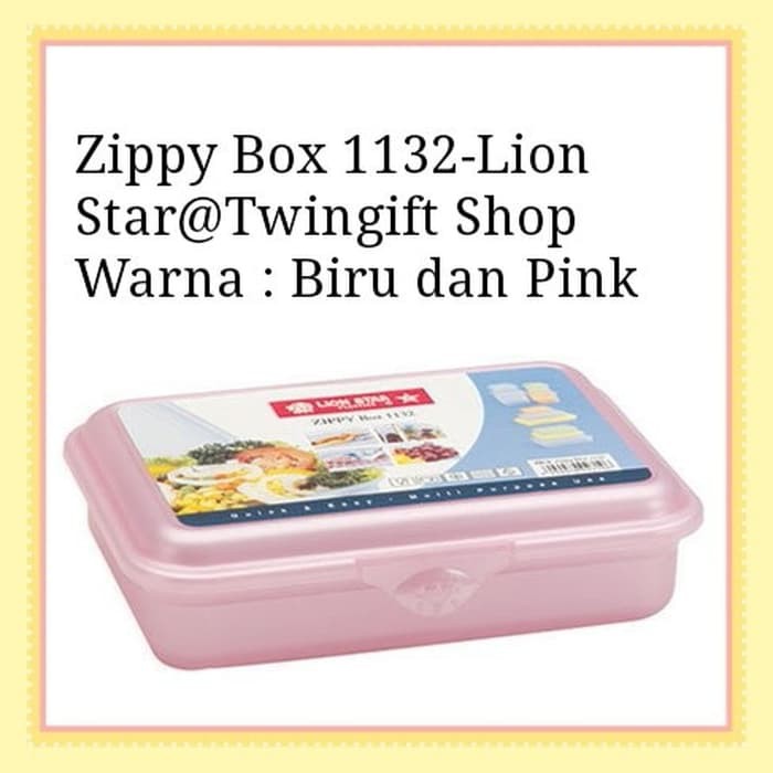 Kotak Penyimpanan Serbaguna, Lion Star-Zippy Box 1132.(KHUSUS GOJEK).
