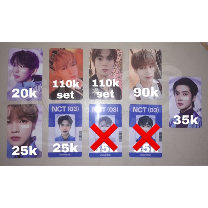 pc jeno 4x6 universe jaehyun 4x6 the castle concept sungchan shotaro id card taeil