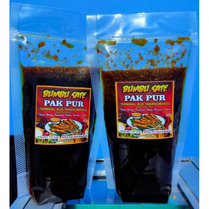 

Bumbu Sate Pak Pur Tawangmangu Lezat