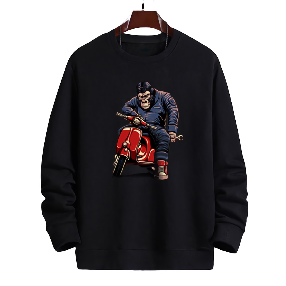 Sweater pria crewneck KINGKONG sweter cowok distro keren