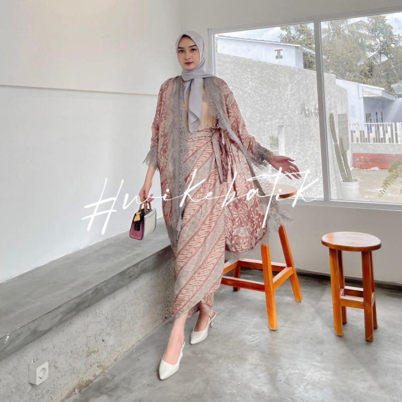 WIKE BATIK | SET OUTER LACE AGHNIA VISCOSE | BATIK TRUSMI