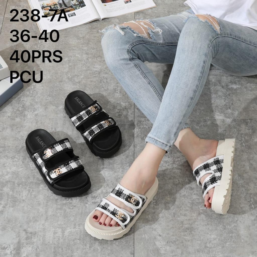 SANDAL JELLY WANITA / SANDAL WEDGES WANITA / SANDAL KOKOP BAN TERBARU BALANCE 238-1