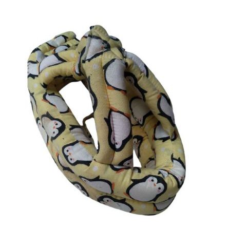 Topi Anti Benturan Topi Bayi Topi Anak Topi Balita Helm Anak Baby Head Protector Safety Helmet-Yellow Penguin