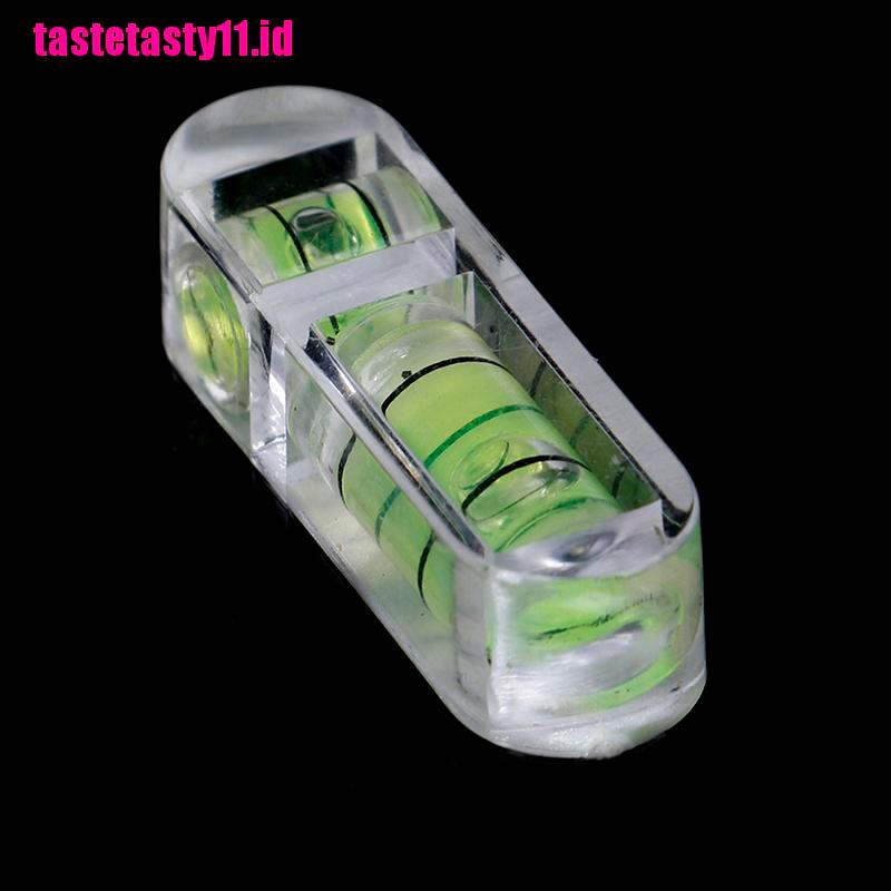 2pcs bubble spirit level mini Bentuk T Bahan Akrilik