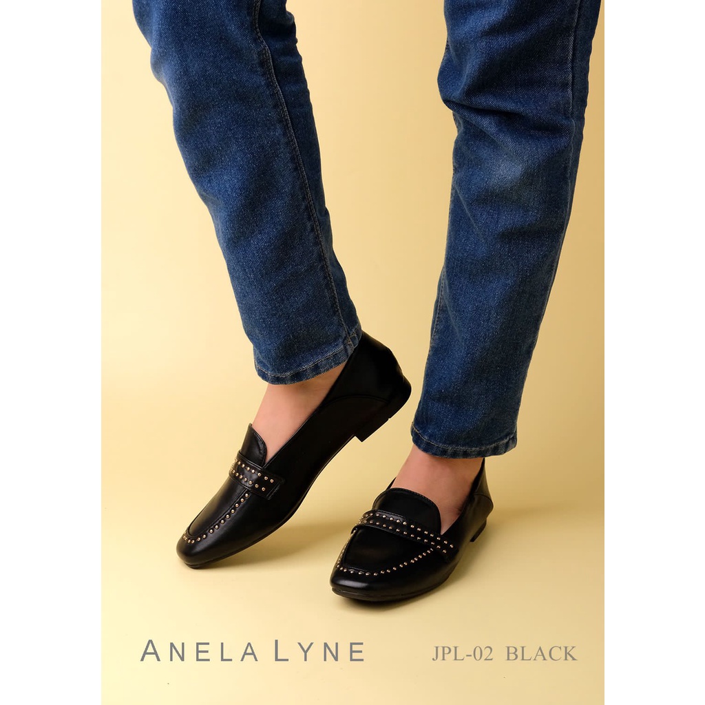 ANELA LYNE SEPATU LOAFERS LEATHER BASIANA APL-02 ORIGINAL