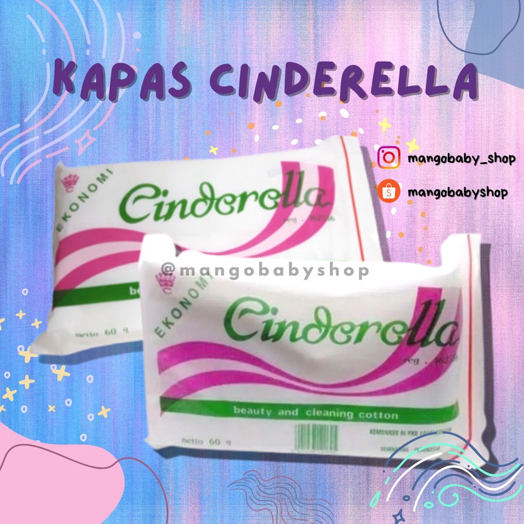 cinderella kapas lapis klip CEBOK BAYI BILAS POPOK ekonomis 100g kapas WAJAH kiloan cotton