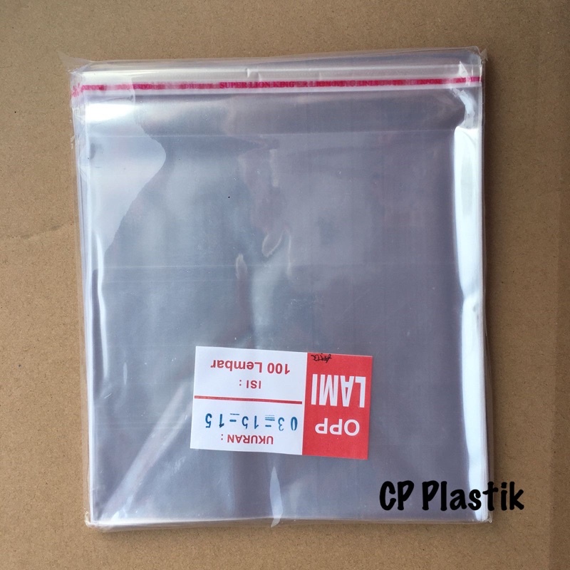 

Plastik OPP Lem | Berperekat Uk. 15x15 (isi +/- 100 lembar)