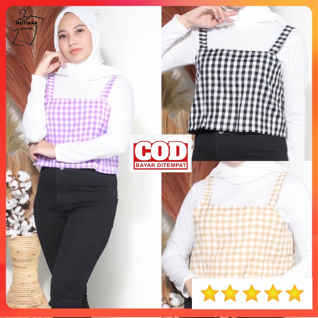 Mutiara Fashion - Tank Top Hijab / Tank Top Anjas -R1 Tanktop Hijab Tank Top Wanita Korea Kekinian M