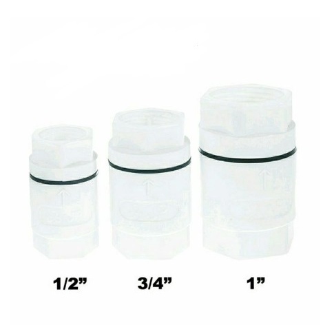 Tusen Klep 1" Sambungan Pipa 3/4" Tusen 1/2" Inch