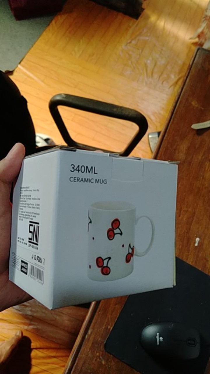 Miniso Official Mug Keramik Gelas Air Minum Kopi Cangkir Buan Karakter Lucuceramic Mug 340ml
