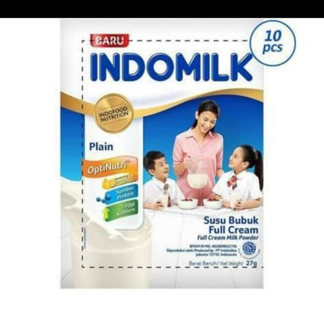 

INDOMILK SUSU BUBUK RENCENG 27 GRAM (10 PCS)