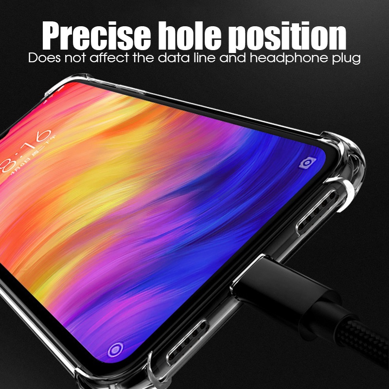 Casing Soft Case TPU Transparan Ultra Tipis Shockproof Untuk Xiaomi Redmi Note 7