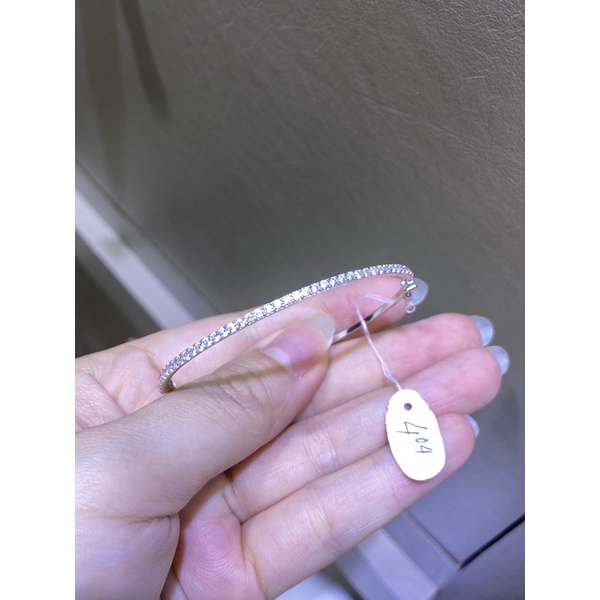 gelang listring mas putih kadar 700 asli emas