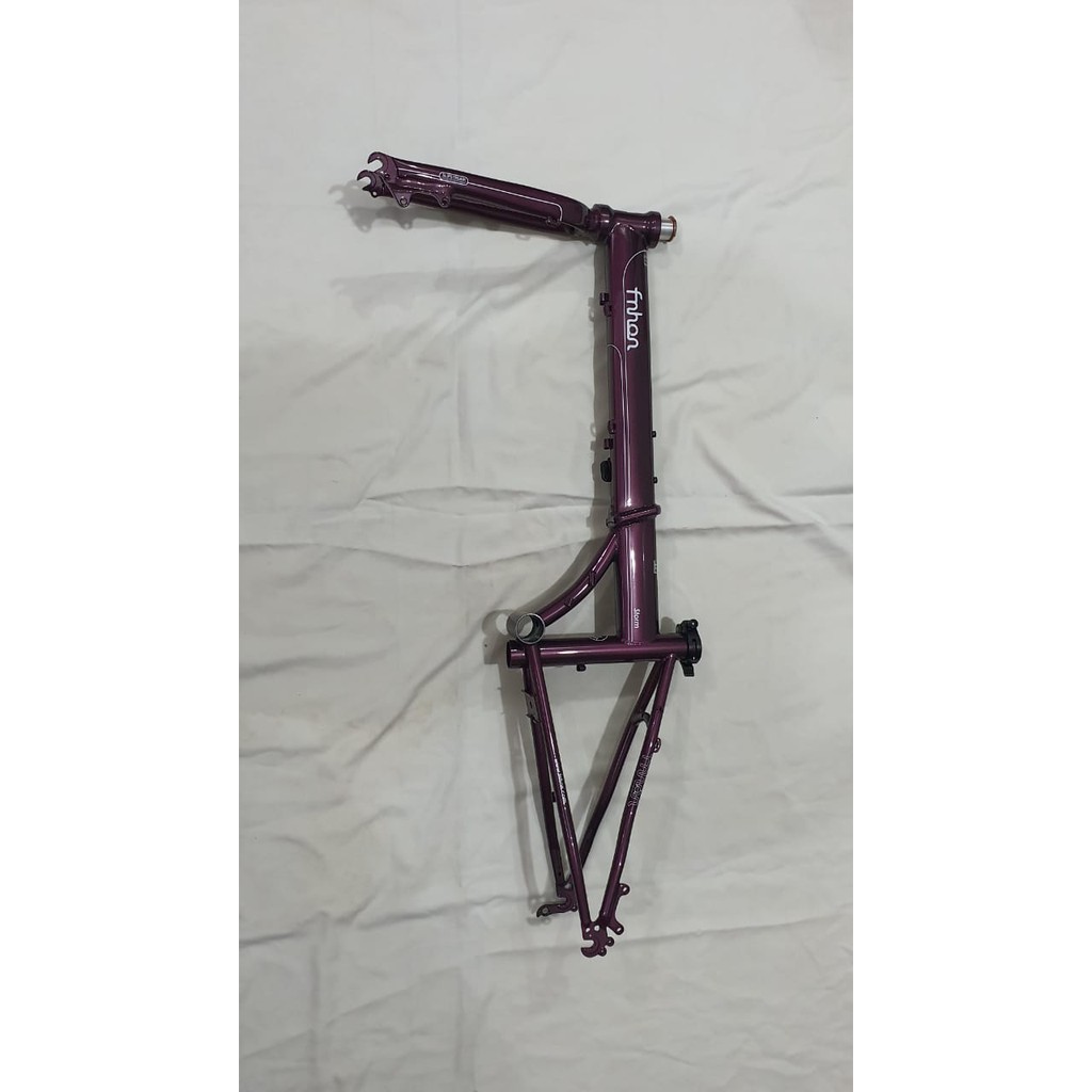 Frame FNHON Gust Agate Red Ungu Purple Merah Marun Fork Sepeda Seli Lipat V brake vbrake rem rim