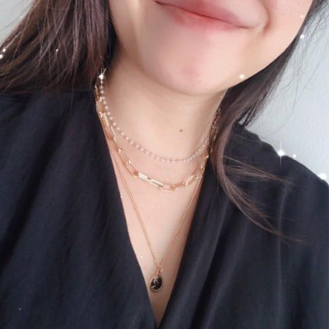 BYSTESI Pearl Chain Roman Necklace | Kalung Wanita Mutiara Vintage-3