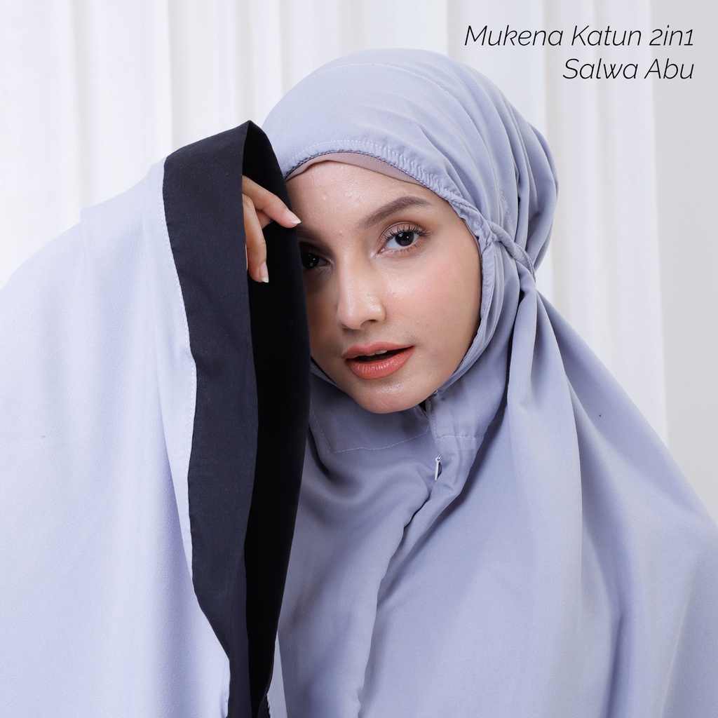 Mukena Dewasa Katun Mikro 2in1 Salwa