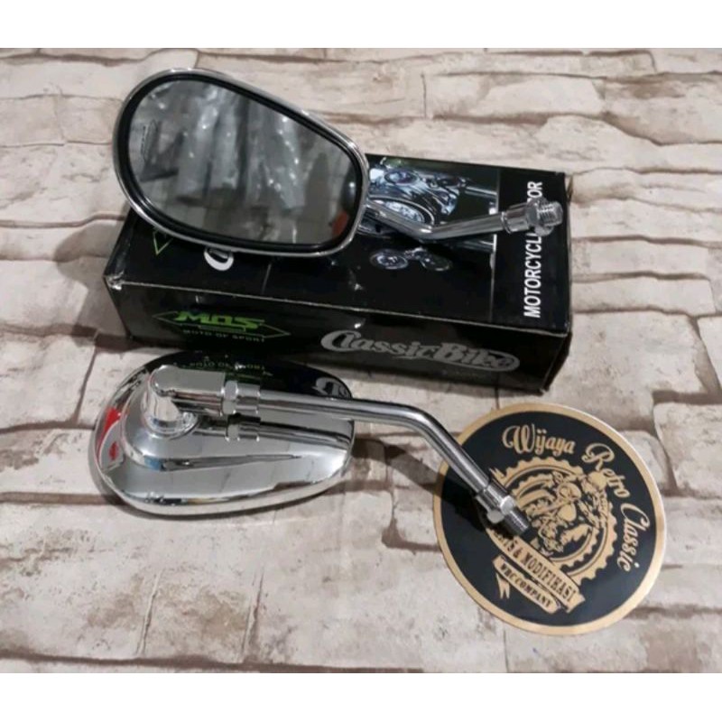 Spion Japstyle Oval Crom Honda