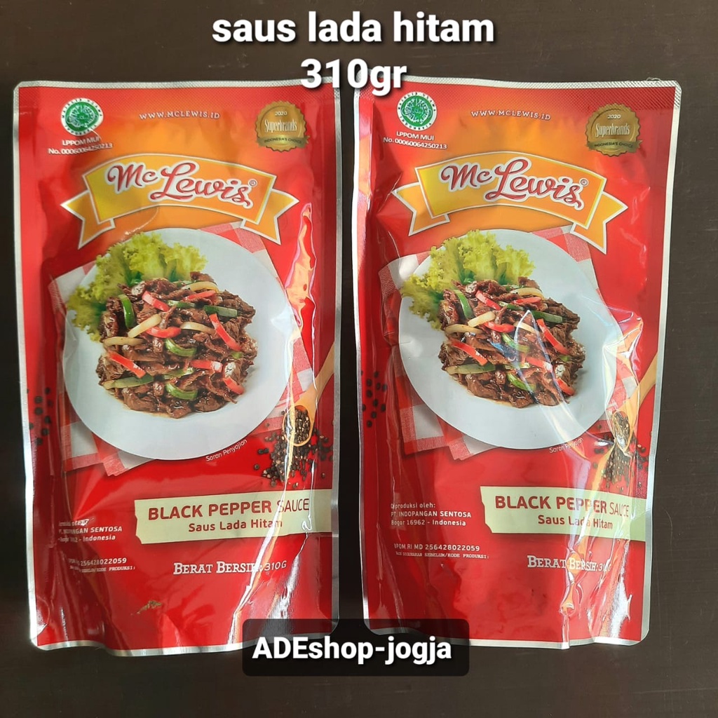 

mc lewis saus lada hitam black pepper sauce 310 gr